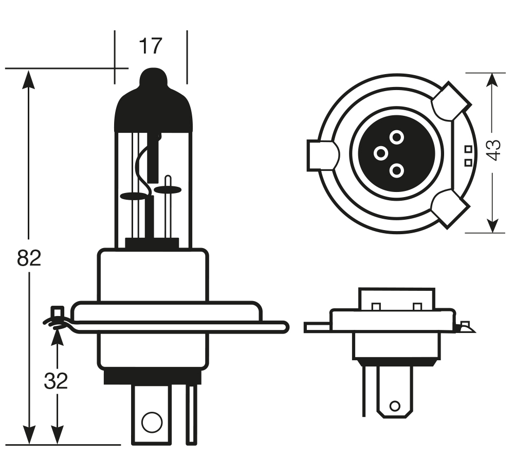 Lampadina Truck Master HD & LL 24V 75/70W H4 - immagine 2