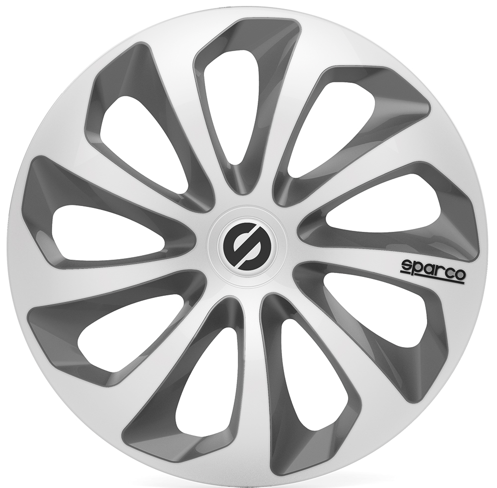 Set 4 copricerchi Sicilia silver/grigio 16''