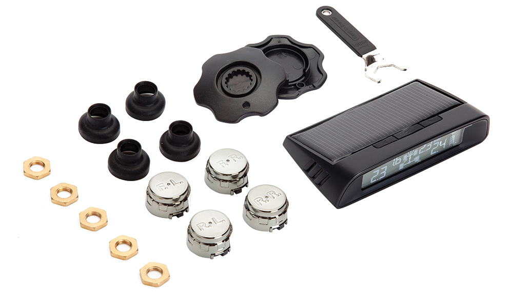 Kit 4 sensori pressione pneumatici ad energia solare 0-3,5 Bar
