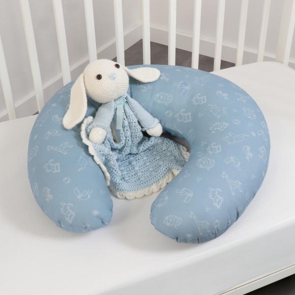 Cuscino allattamento azzurro - immagine 3
