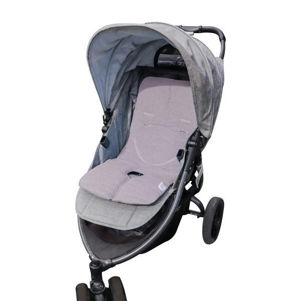 Materassino passeggino e seggiolone cotone grigio - immagine 2