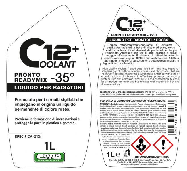 Coolant 12+ rosso pronto -35° 1 L - immagine 3