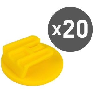 Conf. 20 pz Clip adesiva gialla per Telepass V5