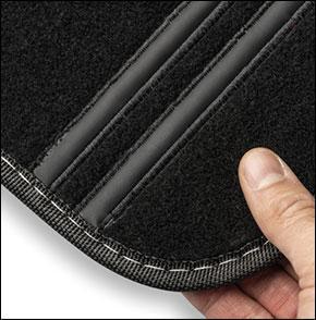 Set 4 tappeti in moquette Sport nero/nero - immagine 2