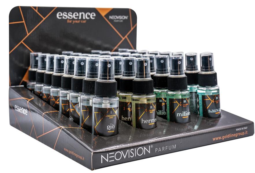 Espositore da banco assortito 32 pz Essence 50 mL fragranze maschili