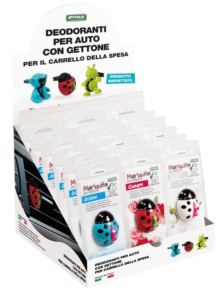 Espositore da banco assortito 24 pz deo Mariquita