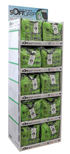 Espositore da terra 40 coppie di calze SoftGrip