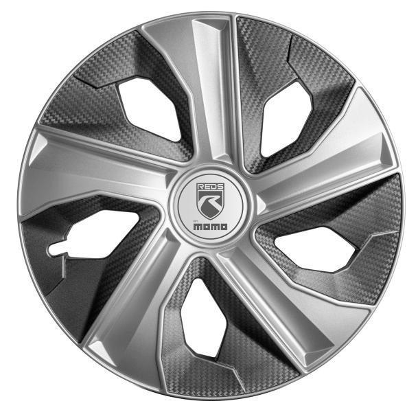 Set 4 copricerchi 16'' Blade argento opaco/carbon texture antracite opaca