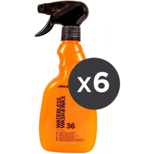 Conf. 6 pz Waterless Wash & Wax lavaggio senza acqua e cera 500 mL