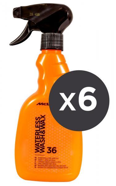 Conf. 6 pz Waterless Wash & Wax lavaggio senza acqua e cera 500 mL