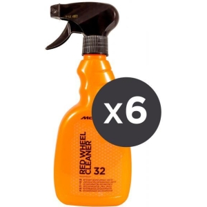 Conf. 6 pz Red Wheel Cleaner detergente ruote 500 mL
