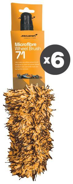 Conf. 6 pz Wheel Brush Micro Fibre spazzola in microfibra per cerchioni