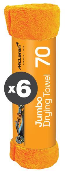 Conf. 6 pz Jumbo Drying Towel panno in microfibra 90x60 cm