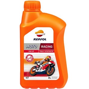 REPSOL Olio Lubrificante MOTO 4 TEMPI MOTO RACING 4T 5W-40 LT 4 EX MOTO RACING 4T 5? il lubrificante sintetico ideale per motori 4 tempi ad altissime prestazioni. La sua formula garantisce la massima protezione di tutti i componenti del motore