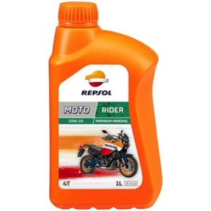 REPSOL Olio Lubrificante MOTO 4 TEMPI MOTO RIDER 4T 20W-50 LT 1   EX   RP MOTO RIDER 4T 2Olio lubrificante per motori da 4 litri a bassa