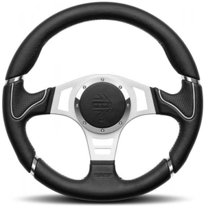 Volante Millenium Sport nero/argento 350 mm