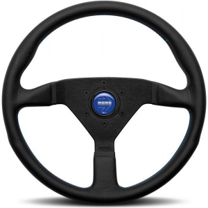 Volante Montecarlo nero-blu 350 mm