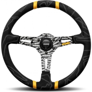 Volante Ultra nero/giallo 350 mm
