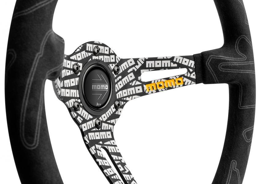 Volante Ultra nero/giallo 350 mm - immagine 2