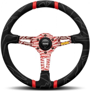 Volante Ultra nero/rosso 350 mm