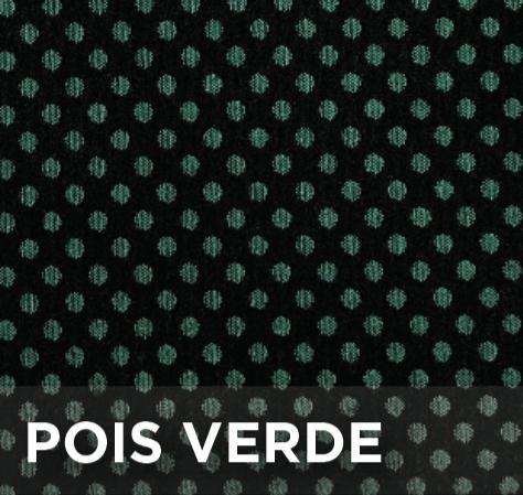 Coprisedili anteriori Espresso Sport tg. media tess. cotone stampato pois verde
