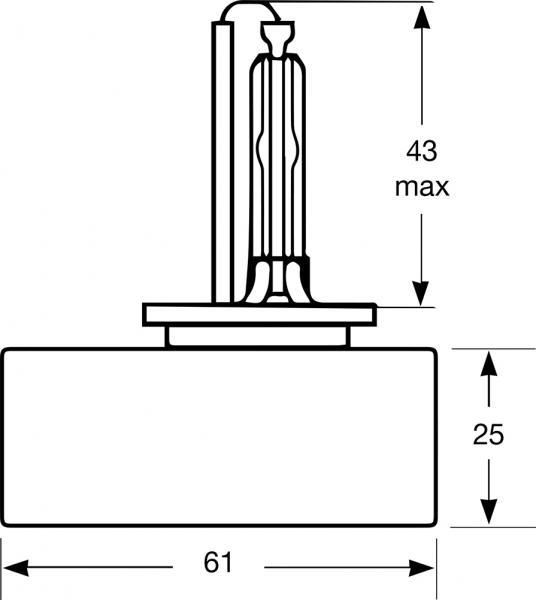Lampadina Xenon HID D5S - immagine 2