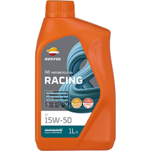 REPSOL Olio Lubrificante MOTO 4 TEMPI MOTO RACING 4T 15W-50 LT 1   EX   RP MOTO RACING 4E? il lubrificante sintetico ideale per i motori 4T ad altissime prestazioni. La sua formula garantisce la massima protezione per tutti i componenti del propulsore