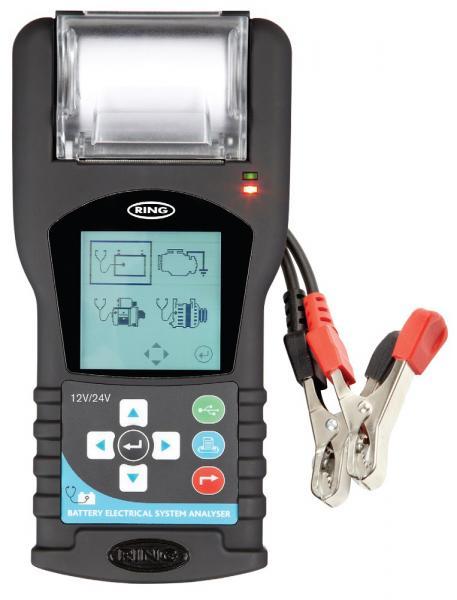 Analizzatore digitale batterie 12/24V digitale con stampante