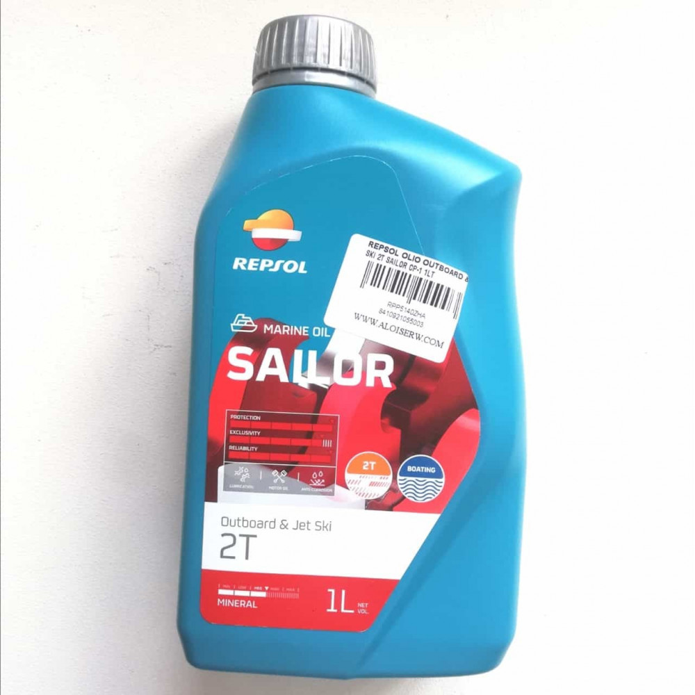 Aceite lubricante para motores fueraborda de altas prestaciones y ciclo 2T. Su formulaci?n con bases minerales altamente refinadas y aditivos exclusivos proporcionan las m?s elevadas prestaciones en las motos de agua