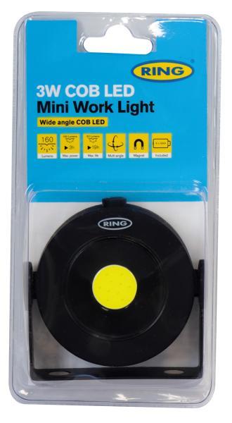Mini lampada da lavoro a led rotonda 3W COB - immagine 2