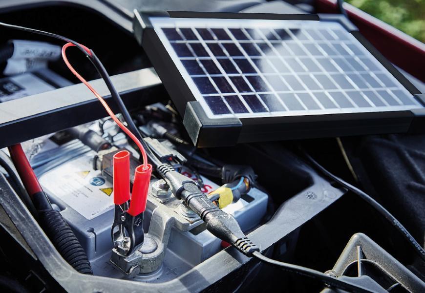 Mantenitore batteria a pannelli solari monocristallini 18V 5W - immagine 2