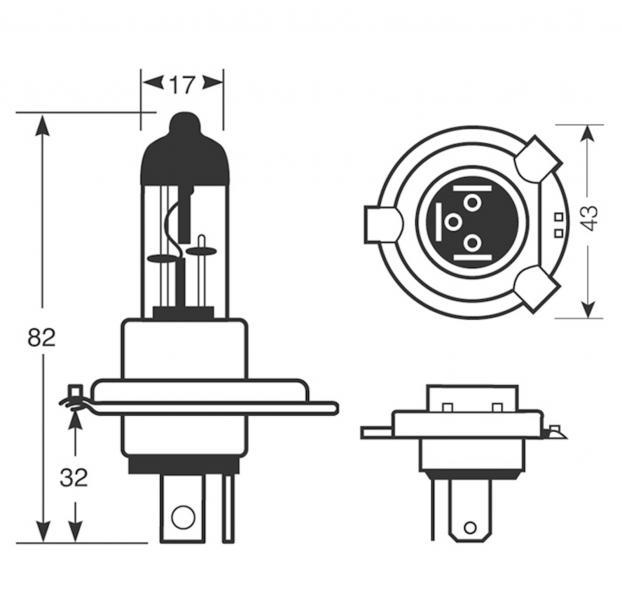 Lampadine SportzBlue H4 12V 100/80W - immagine 2