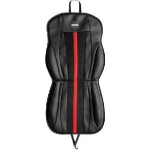 Cuscino sedile Stripe nero/rosso