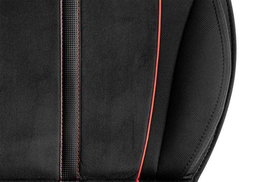 Cuscino sedile Street nero/rosso - immagine 2