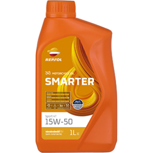 REPSOL Olio Lubrificante MOTO 4 TEMPI MOTO SMARTER SPORT 4T 15W-50 LT 1   EX   RP MOTOSmarter