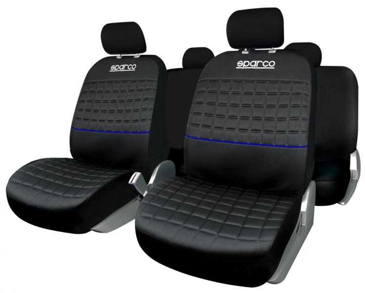 Serie completa fodere con spugna 8 mm nero/blu