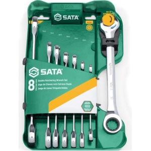 Set chiavi metriche a doppio cricchetto 8 pz