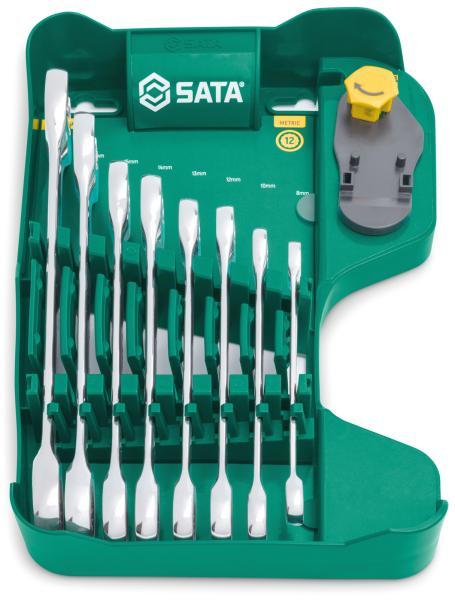 Set chiavi metriche a doppio cricchetto 8 pz - immagine 2