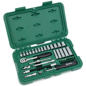 Set bussole metriche esagonali 1/4'' 36 pz