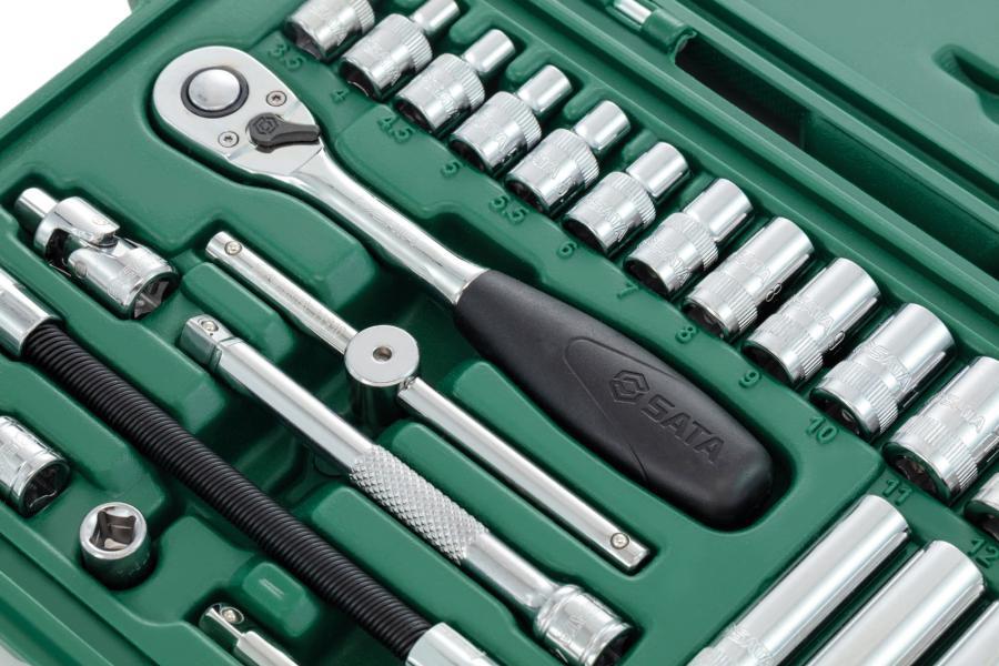 Set bussole metriche esagonali 1/4'' 36 pz - immagine 4