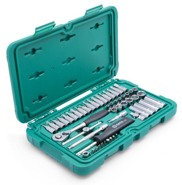 Set bussole metriche esagonali 1/4'' 52 pz - immagine 2