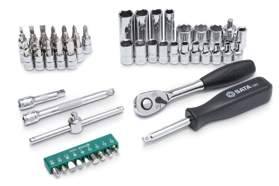 Set bussole metriche esagonali 1/4'' 52 pz - immagine 6