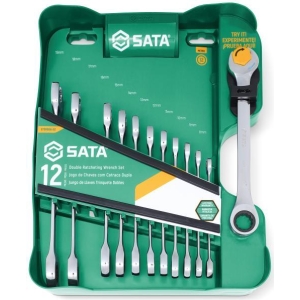 Set chiavi metriche a doppio cricchetto 12 pz
