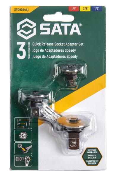 Set adattatori 1/4'', 3/8'', 1/2'' 3 pz - immagine 3