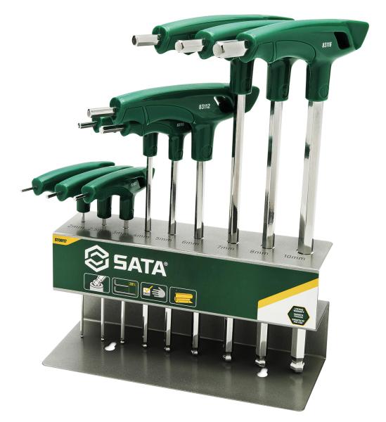 Set chiavi a T esagonali ball-end 9 pz