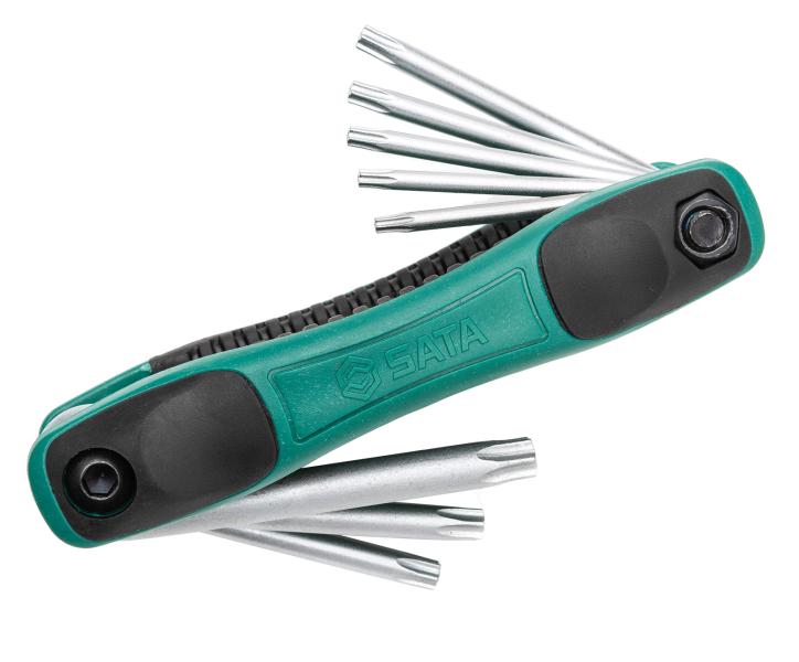 Set richiudibile chiavi esagonali Torx 8 pz
