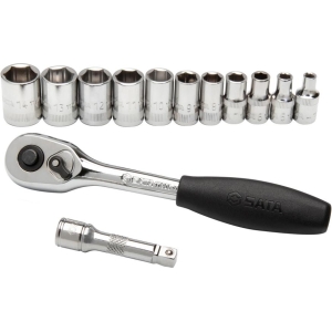 Set bussole metriche esagonali 1/4'' 13 pz