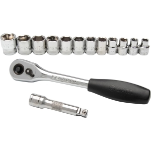 Set bussole metriche esagonali 3/8'' 14 pz