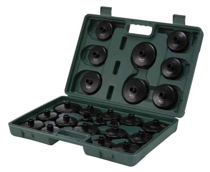 Set universale chiavi per filtro olio 25 pz