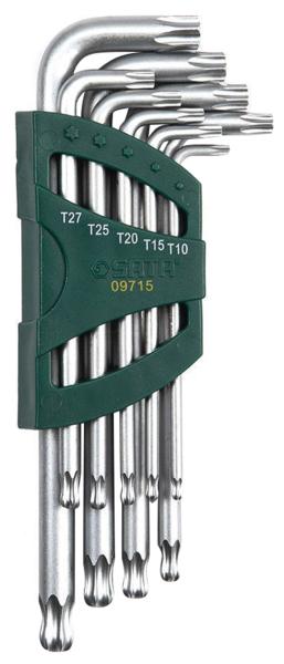 Set chiavi Torx a punta sferica lunga 9 pz